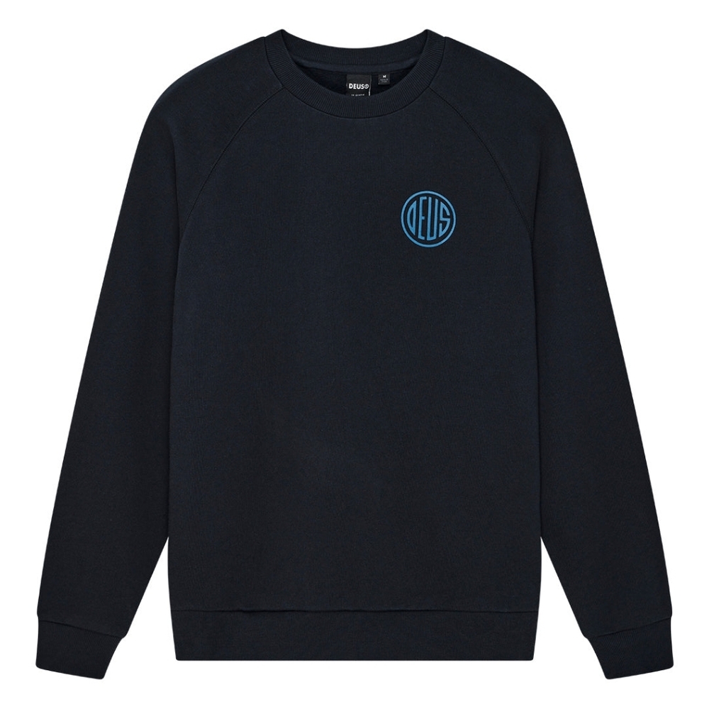 Deus Ex Machina Pill Logo Crewneck Sweater Black Mens Size XXXL NWT 🔥